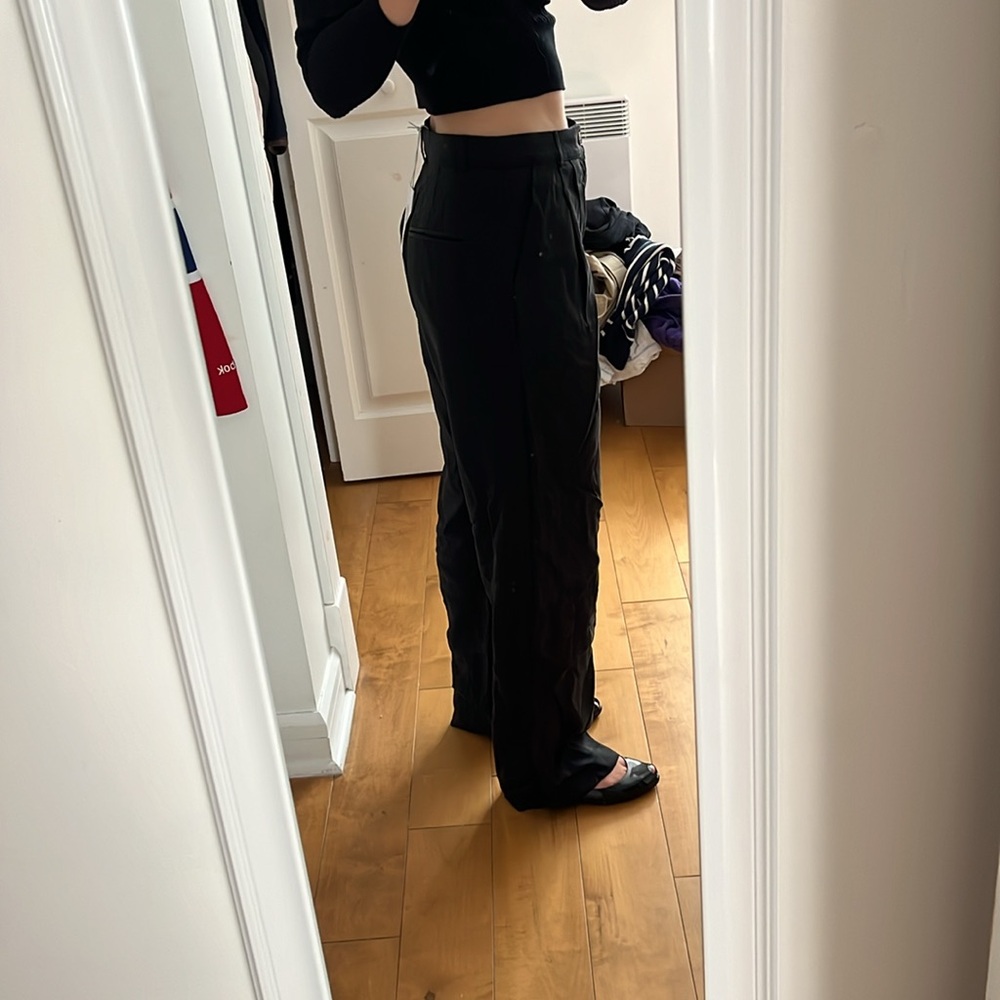 SOLD - NWT REFORMATION mid-rise mason black pant size 4 - Picture 3 of 12